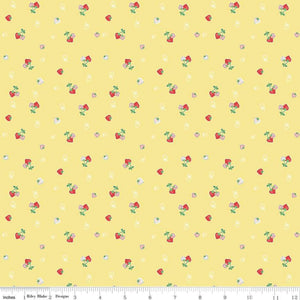 
                  
                    QUILT FAIR - Strawberries on Yellow color Quilting Cotton Fabric - Tasha Noel - Riley Blake Designs - C11352-Yellow
                  
                