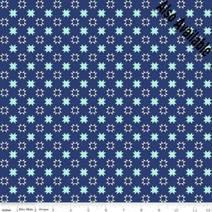 
                  
                    QUILT FAIR - Star Blocks of Green on White color Quilting Cotton Fabric - Tasha Noel - Riley Blake Designs - C11356-Green
                  
                