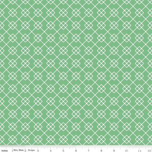
                  
                    QUILT FAIR - Quilty Chain on Green color Quilting Cotton Fabric - Tasha Noel - Riley Blake Designs - C11358-Green
                  
                